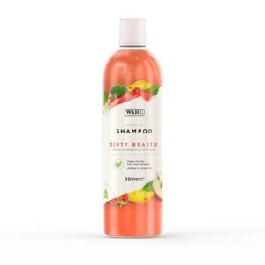 Wahl Dirty Beastie Shampoo, Dog Shampoo, Natural Pet Friendly Formula, Professional Vegan pet shampoo, For Dirty Coats, Concentrate 32:1, Remove Dirt and Odours, Smelly Coats, 500 ml