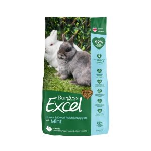 Burgess Excel Junior and Dwarf Nuggets with Mint Rabbit Food 1.5 kg